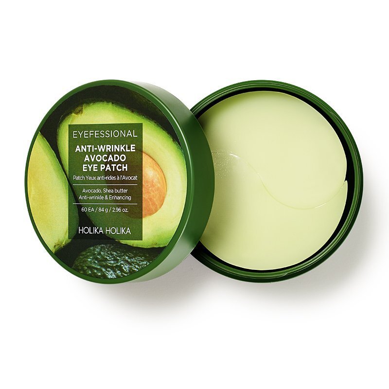 Holika Holika Eyefessional Anti-Wrinkle Avocado Eye Patch – raukšles glotninančios paakių kaukės